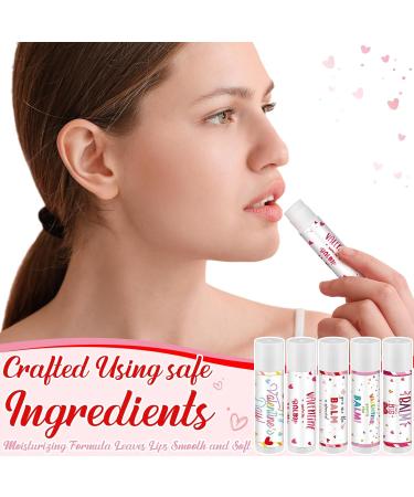 Loopeer 25 Pcs Valentines Lip Balms Bulk Galentines Day Party Favors Valentines Basket Stuffers Moisturizing Lip Balm Favors for Women Coworker Friends Teacher Classroom Exchange Prize(Square Style) - Buy Online on GoSupps.com