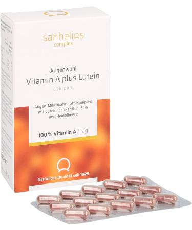 Buy SANHELIOS Eye Health Vitamin A + Lutein Capsules - Supports Vision & Eye Health | Global Shipping Available - Buy Online on GoSupps.com