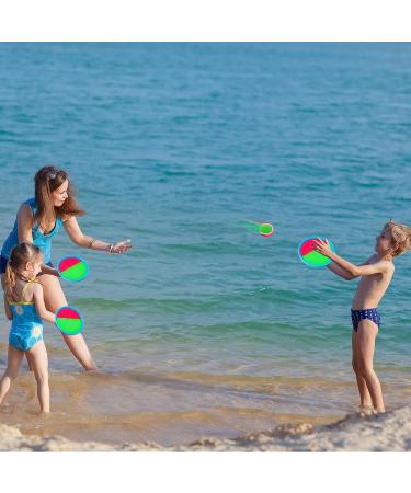 Qrooper Kids Toys Toss and Catch Game Set - 4 Paddles, 4 Balls, Storage Bag - Blue | Outdoor Beach & Yard Games for Kids - Buy Online on GoSupps.com