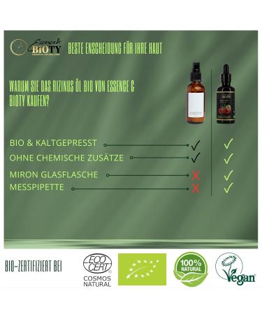 Organic Castor Oil 50ml - 100% Pure Cold Pressed for Hair Eyelashes and Beard Growth | Reduces Stretch Marks | Gift: Mascara Kit Included - Buy Online on GoSupps.com