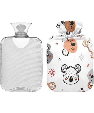 Hot Water Bottles with Cute Koala Cover - 2L Pain Relief & Warm Compress for Hands & Feet - Buy Online on GoSupps.com
