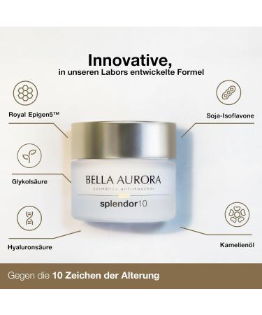 Bella Aurora Splendor10 Anti-Aging Treatment for 50+ | Anti-Wrinkle Moisturizing Cream 50ml - Shop Internationally - Buy Online on GoSupps.com