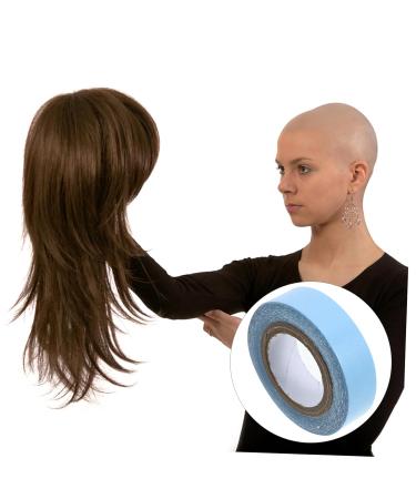 FRCOLOR 1 Roll Wig Film Double Sided Wig Tape Lace Front Wig Tape Hair Extension Tape Hair Bands Hair Wig Tape Hair Glue for Lace Wigs Lace Wig Tape Strips Bald Cap Adhesive Tissue 4.70X4.70X1.30CM Blue - Buy Online on GoSupps.com