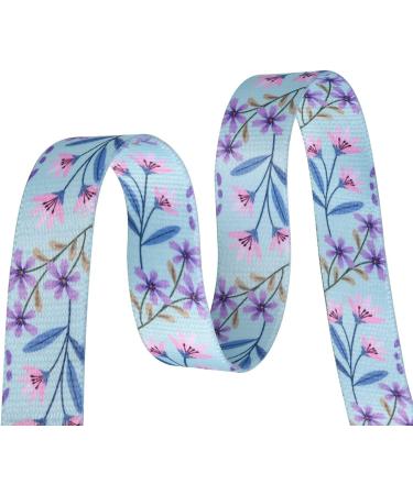 Mihqy Adjustable Dog Collar - Soft & Comfortable Bohemian Design for Small Medium & Large Dogs - Purple Flowers - XS (20-30 cm) - Buy Online on GoSupps.com
