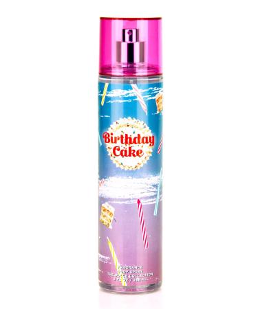 Body Mist for Women Long-Lasting Body Spray Refreshing Scented Perfume Fragrance 8 Fl Oz Birthday Cake