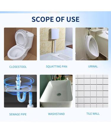 Toilet Active Oxygen Agent Touch Free Fizzy Foam Toilet Cleaner Splash Toilet Cleaner Foaming Powder Multifunction Powerful Pipe Dredging Agent Powerful Pipe Cleaning Toilet Drains (1PC) - Buy Online on GoSupps.com