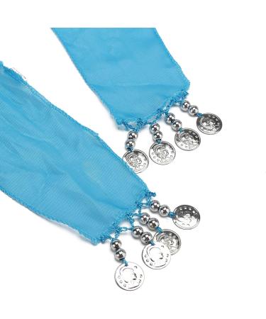 DROK Belly Dancing Belts - 10PCS Hip Scarfs with 128 Silver Coins for Belly Dance - Buy Online on GoSupps.com