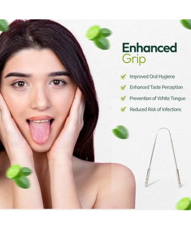 Metal Tongue Scraper - Stainless Steel Tongue Cleaner Tool for Fresh Breath- U-Shaped Travel Tongue Scraper with Flexible Design (2 Pack U-Shape Scraper) - Buy Online on GoSupps.com