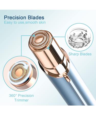 Facial Hair Remover Replacement Heads Gen 2 for Flawless Finishing Touch - 6 Pack, 18K Gold-Plated - Double Haolo - As Seen On TV - Buy Online on GoSupps.com