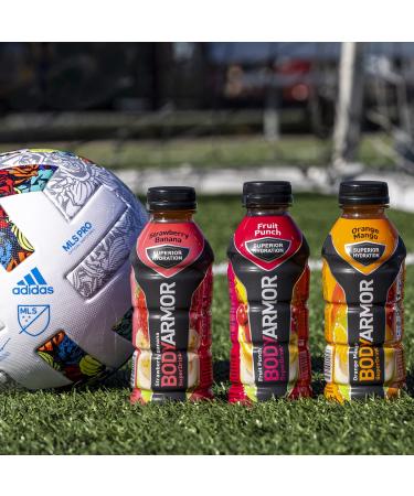 BODYARMOR Sports Drink Sports Beverage  Strawberry Banana  Natural Flavors With Vitamins  Potassium-Packed Electrolytes  No Preservatives  Perfect For Athletes  16 Fl Oz (Pack of 12) - Buy Online on GoSupps.com