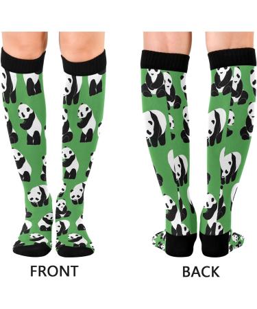 Haskirky High Elasticity Compression Socks - Cute Pandas Design for Adults | Relieve Fatigue, Perfect for Travel and Daily Activities | 1 Pair - Buy Online on GoSupps.com
