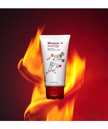 Motion Energy - Body Balm | Eucalyptus Rosemary Cinnamon Essential Oils & Ginger | 50 ml | 1 Pack - Buy Online on GoSupps.com
