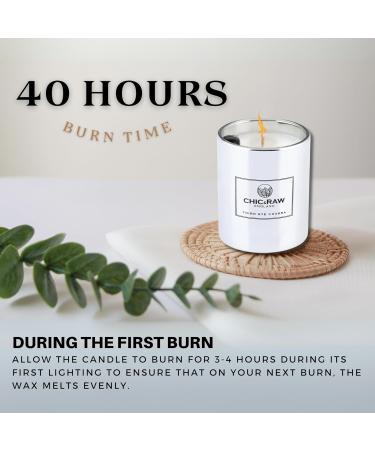 Buy Third Eye Chakra Luxury Crystal Candle | Clear Quartz & Black Obsidian | Soy Candles for Home | Scented Candles for Men & Women - Buy Online on GoSupps.com