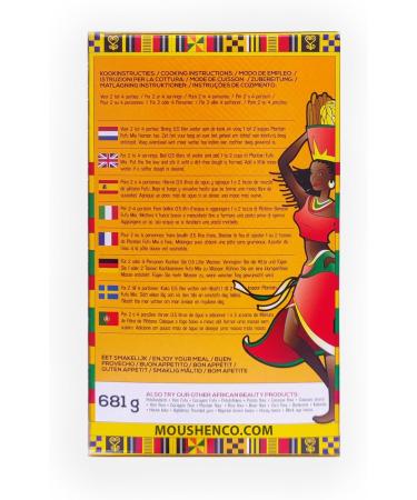 African Beauty True Foutou Fufuo Fufuo Foufou Banana Weegbree and Cassava 681 g - Buy Online on GoSupps.com