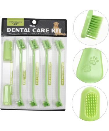 ORFOFE 1 Set Pet Toothbrush Kitten Toothbrushes Dog Toothbrush for Small Dogs Dog Toothpaste Pets Pp Green - Buy Online on GoSupps.com