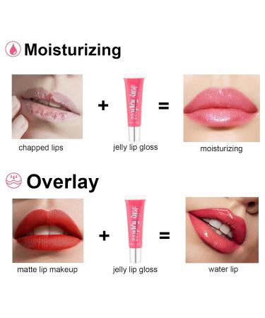 Hydrating Shimmer Lip Gloss for Women | Plumping Waterproof Long-Lasting & Non-Sticky Gloss in Pink - Moisturizing Juicy Shine - Buy Online on GoSupps.com