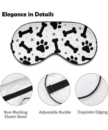 Sleep Mask Pet Paw Bone Eye Mask - Adjustable Sleep Shade Cover for Dogs & Cats | Blocks Light & Reduces Puffy Eyes | Perfect Gift - Buy Online on GoSupps.com