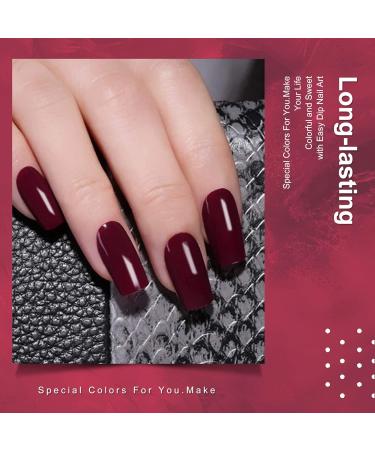 28g Dark Purple Dipping Powder No Lamp Cure Gel-Like Nails | HJ-ND064B-No.55 - Buy Online on GoSupps.com