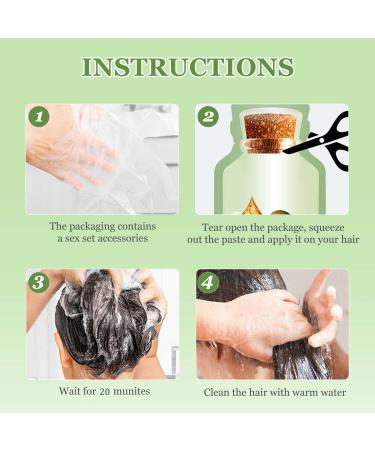 10 Pack Natural Plant Hair Dye Bubble Plant Hair Dye Shampoo Plant Fruit Hair Dye Cream Natural Plant Hair Dye Korean Natural Plant Hair Dye for Gray Hair (Natural Black) - Buy Online on GoSupps.com