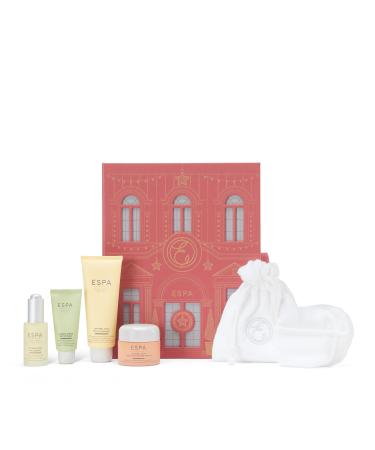 ESPA | Glow Giving Collection | Worth 169 | Includes a Cleanser Serum Moisturiser Face Mask & Cotton Cosmetic Pads