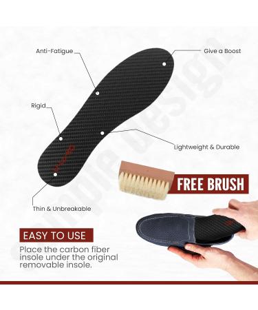 Comfort Carbon Fiber Insoles for Men & Women - Boost Athletic Performance - International Shipping Available - Buy Online on GoSupps.com