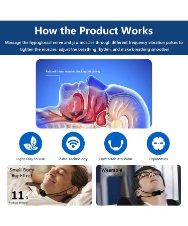 DZKJ Electric Anti Snoring Device | Intelligent Massage Snore Stopper for Nasal Relief with Variable Speed | Snore Reduction Aid - Buy Online on GoSupps.com