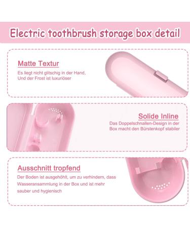 Premium Electric Toothbrush Travel Case - 4 Pack Portable & Durable for Camping School & Outdoor Use - 4 Colors Perfect Size 21.5 x 8.0 x 4.5 cm - Buy Online on GoSupps.com
