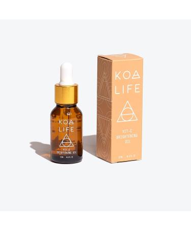 KOA LIFE Vitamin C Brightening Oil for Face - Anti Aging Serum with Vitamin E, Rosehip, Hemp, Safflower Oil, Grape Seed Oil - Hydrating Formula to Reduce Dark Spots, Fine Lines, and Wrinkles - 0.5 Fl OZ - Buy Online on GoSupps.com