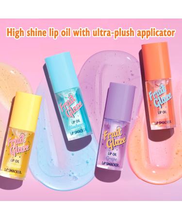 Lip Smacker Fruit Glaze Lip Oil Ultra-Hydrating & Moisturizing with High-Shine Finish Plush Applicator for Effortless Glide Delicious Non-Sticky Flavor - Banana - Buy Online on GoSupps.com
