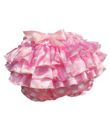 Haian ABDL PVC & Satin Ruffle Rhumba Pull on Plastic Pants (Medium, Pink) Medium (Pack of 1) Pink