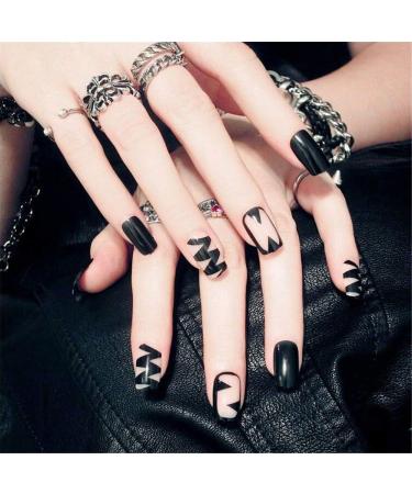 Buy Short French Style Artificial Fingernails - Full Cover Fake Nails with Glue for Stunning Nail Art - Buy Online on GoSupps.com