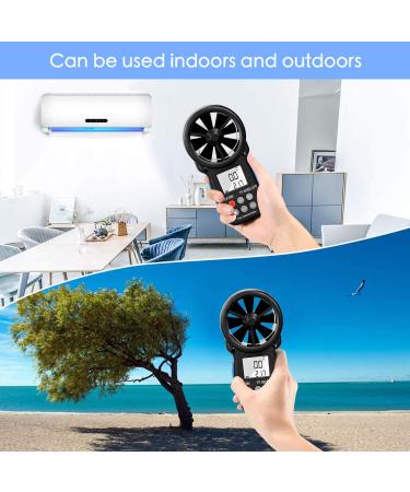Infurider Windminder YF-866B Bluetooth Digital Anemometer - Accurate Air Flow Speed Measurement & Thermometer with Backlight - Buy Online on GoSupps.com