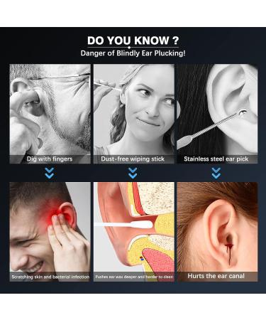 Wireless Otoscope with 1080P HD Camera & 8 Pcs Cleaning Kit | Ear Wax Removal Tool Set for iOS and Android - Buy Online on GoSupps.com