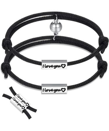 WIPPWER Bracelets Bracelet Jewellery Anklets Couples Matching Relationship Beads Set Jewelry Gifts for Him and Her Boyfriend and Girlfriend Men Women - Buy Online on GoSupps.com