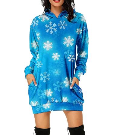 Shop Hanxiulin Women's Christmas Skirt & Sweatshirt - Stylish Hooded Tops & Party Dresses | Sexy Holiday Fashion - Buy Online on GoSupps.com