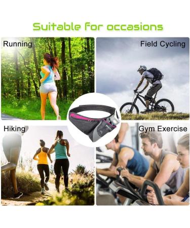 YFK Running Belt Hydration Waist Pack with Water Bottle Holder - Reflective Rose | Men Women Waist Pouch Fanny Bag - Buy Online on GoSupps.com