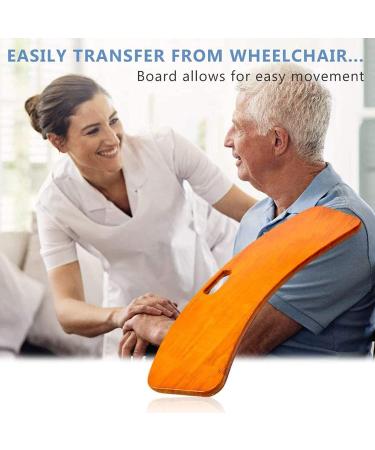 Bending and Thickening Type Wooden Shift Plate Transfer Auxiliary Over Bed Plate Handling Aid Suitable for Elderly and Patients To Transfer From Bed To Wheelchair - Buy Online on GoSupps.com