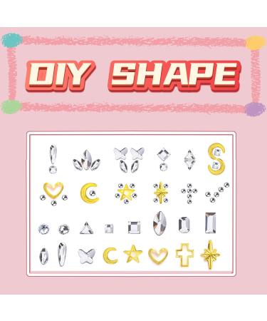 Buy Tooth Gems Kit - DIY Teeth Jewelry with Shiny Crystals | Fashionable Tooth Gems Decoration Starter Kit in Gold & Silver - Buy Online on GoSupps.com