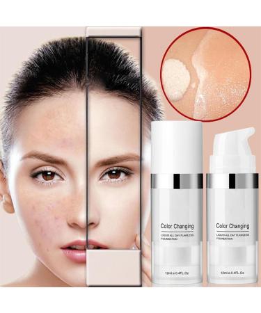 Full Coverage Foundation Color Changing Flawless Foundation Poreless Waterproof Liquid Foundation Long Lasting Moisturizing Concealer Foundation - Buy Online on GoSupps.com