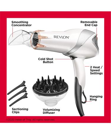 REVLON Infrared Hair Dryer | 1875 Watts for Maximum Shine & Softness - Buy Online on GoSupps.com