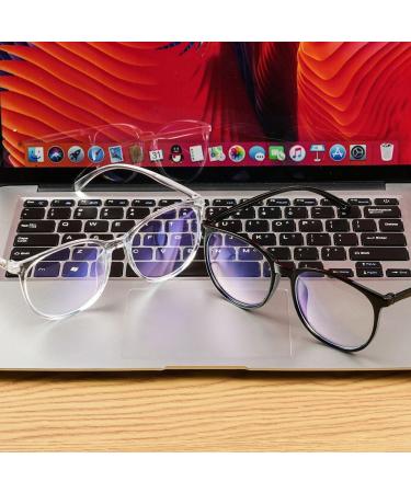 Aomig Blue Light Glasses - 2PC Gaming & Reading Glasses | Unisex Eye Protection & Fatigue Relief (Black/White) - Buy Online on GoSupps.com