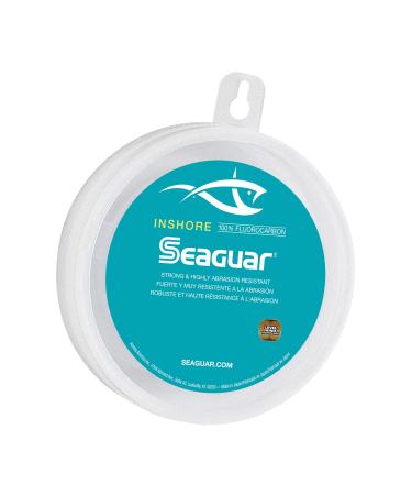 Seaguar Inshore Fluorocarbon Fishing Leader  Strong and Highly Abrasion Resistant, Excellent Impact and Knot Strength, Fast Sinking and Virtually Invisible Underwater, 100 Yard Spool 50-Pounds/100-Yards
