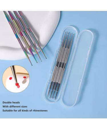Nail Art Dotting Pen 8PCS 2 Way Dotting Pen Tool Metal Dotting Pen Nail Polish Colouring Pen Double Ended Nail Art Dotting Pen for Home DIY Salon Use - Buy Online on GoSupps.com