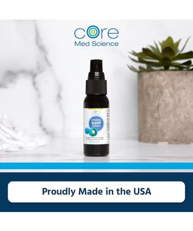 Core Med Science Liposomal Oral Sleep Spray Formula 1 Fl Oz - Melatonin Spray Supports Restful & Quality Sleep & Relaxation - Glutathione Melatonin & GABA for Adults 1 Fl Oz (Pack of 1) - Buy Online on GoSupps.com