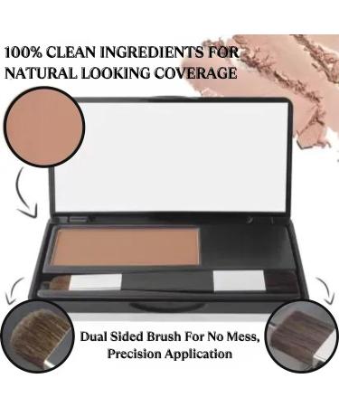 PRMGLOBAL Voulumon Root Touch Up Powder - Hairline Shadow Powder - Instantly Cover Grays -Sweatproof with Brush- Hair Root Cover UP Powder for Loss Thin Hair Bald Spots for Women & Men (Dark Brown) - Buy Online on GoSupps.com