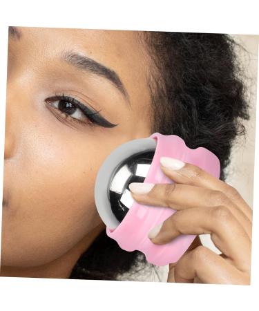 Minkissy Roller Massage Ball - Facial Massager Mini Globe Face Roller Stainless Steel Manual Massage Tool | 6.5x6.5cm Multiple Colors Available - Best for Skincare & Relaxation - Buy Online on GoSupps.com