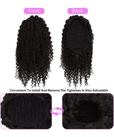 Short Afro Drawstring Ponytail 10 Inch Kinky Curly Ponytail Drawstring Afro Puffs Curly Ponytail Extension Synthetic Hairpieces for Black Women 10 Inch 2# - Buy Online on GoSupps.com
