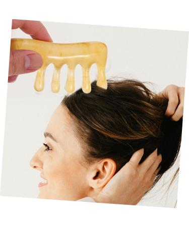 Magiclulu 6 STK Resin Massage Combs - Scalp & Head Massage Tools | Gua Sha Facial Scratching Tool for Relaxation - Buy Online on GoSupps.com