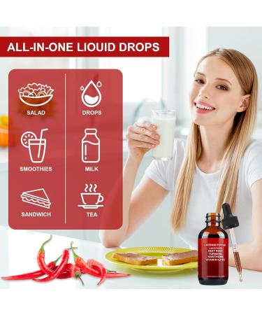 Cayenne Pepper Drops Cayenne Pepper Hawthorn Beet Root Turmeric Curcumin Vitamin K2 & D3 Cayenne Health Supplements Gentle Formula Vegan-Friendly Easily Absorbed - 60ml 2.02 Fl Oz (Pack of 1) - Buy Online on GoSupps.com