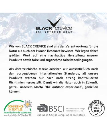 Black Crevice Men's Ski Pants | Windproof & Waterproof Snowsport Trousers | Breathable Active Sizes | Shop Internationally - Buy Online on GoSupps.com